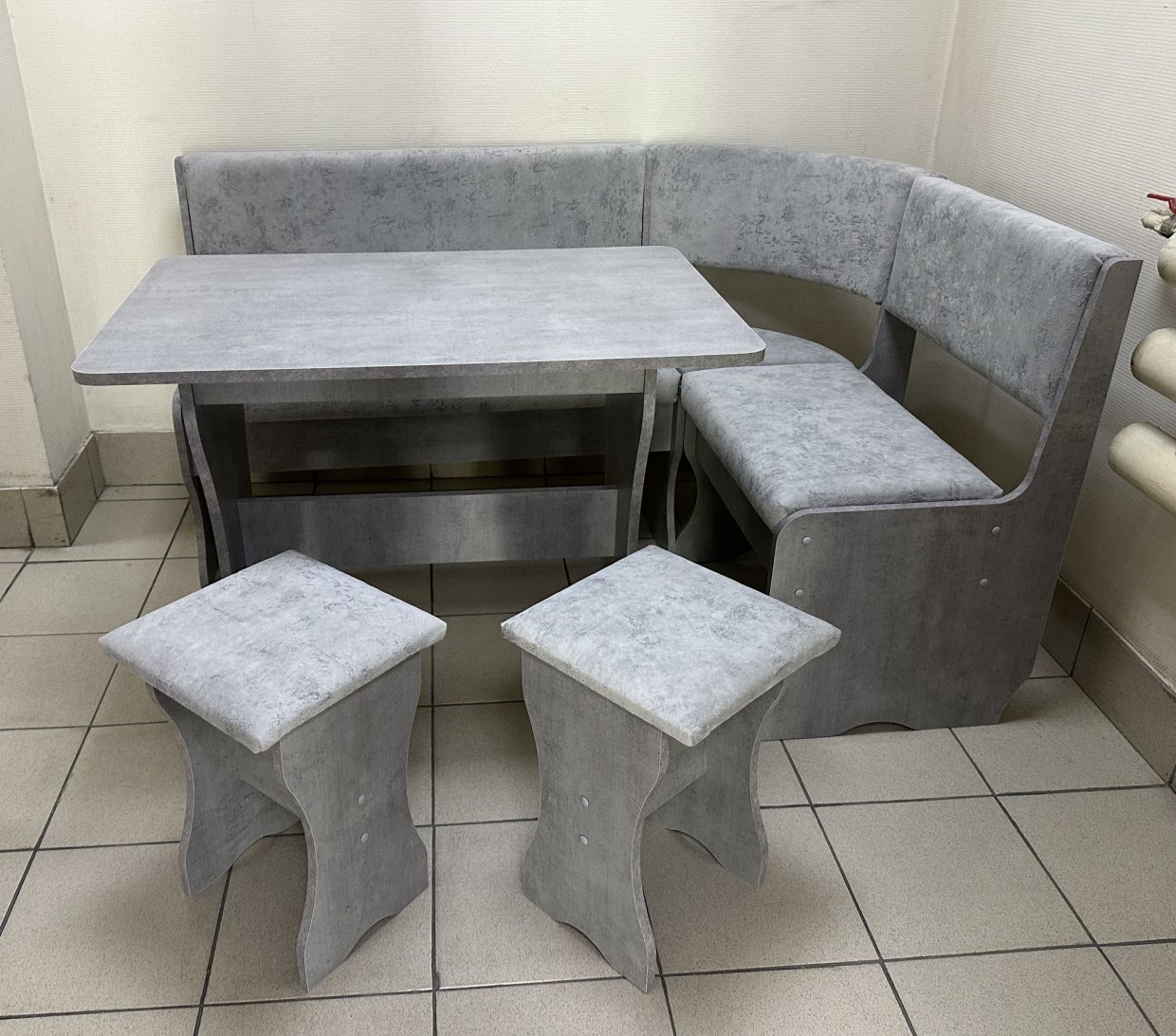 Кухонный уголок Миссия V велюр (сириус) в Татарске - mebel154.com