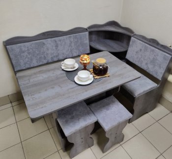 Кухонный уголок Миссия с полкой ткань в Татарске - mebel154.com