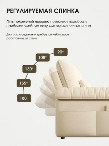 Диван-кровать ЛУНО 160см в Татарске - mebel154.com