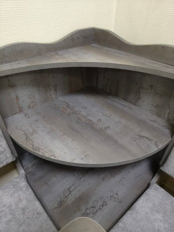 Кухонный уголок Миссия с полкой ткань в Татарске - mebel154.com