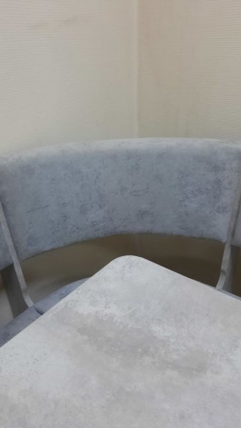 Кухонный уголок Миссия V велюр (цемент) в Татарске - mebel154.com