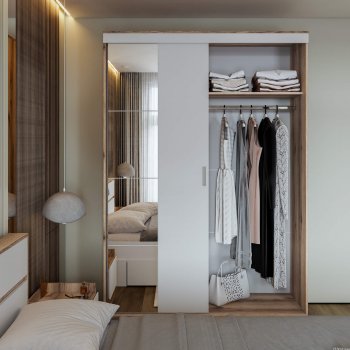 Шкаф-купе Брауни 1.5м в Татарске - mebel154.com