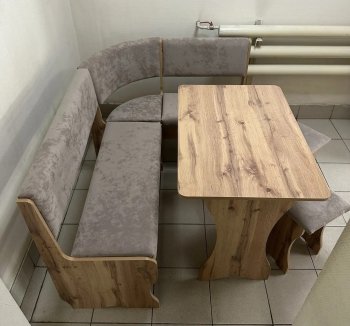 Кухонный уголок Миссия V велюр (дуб вотан) в Татарске - mebel154.com