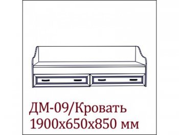 ДМ - 09 Кровать с щитовым основанием Вега SV в Татарске - mebel154.com