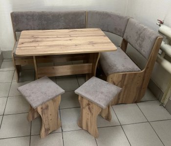 Кухонный уголок Миссия V велюр (дуб вотан) в Татарске - mebel154.com