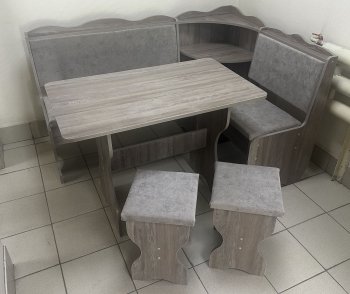 Кухонный уголок Миссия с полкой, ткань(локи) в Татарске - mebel154.com