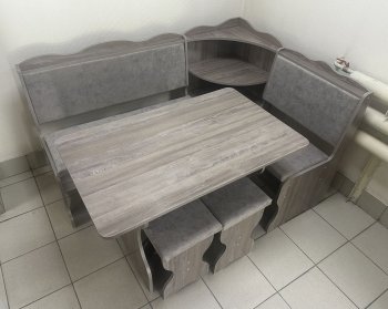 Кухонный уголок Миссия с полкой, ткань(локи) в Татарске - mebel154.com