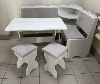 Кухонный уголок Миссия с полкой ткань в Татарске - mebel154.com