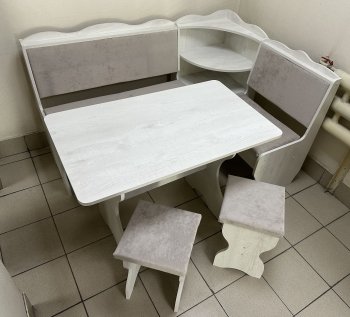 Кухонный уголок Миссия с полкой ткань в Татарске - mebel154.com