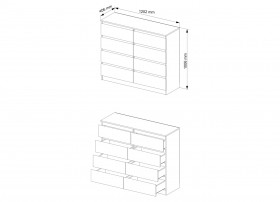 Комод Мори МК 1200.8 в Татарске - mebel154.com