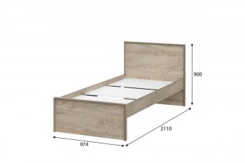 Кровать 0.9м Этна в Татарске - mebel154.com