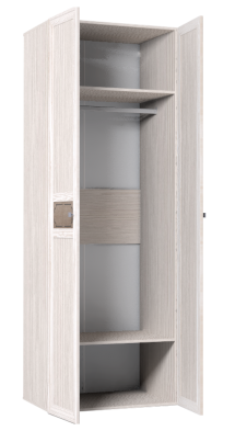 Шкаф для одежды 2-х дверный с зеркалом 54-2 Карина в Татарске - mebel154.com