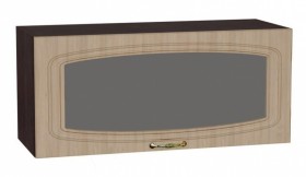Шкаф верхний горизонтальный со стеклом Сити ШВГС 800 в Татарске - mebel154.com
