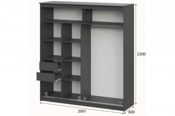 Шкаф-купе  ШКП-3  2м  Макс в Татарске - mebel154.com