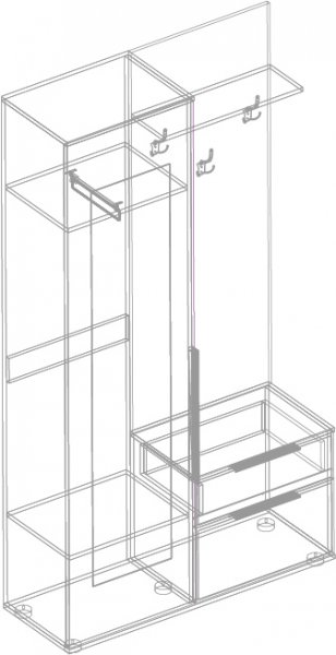 Прихожая Лео(велес) в Татарске - mebel154.com