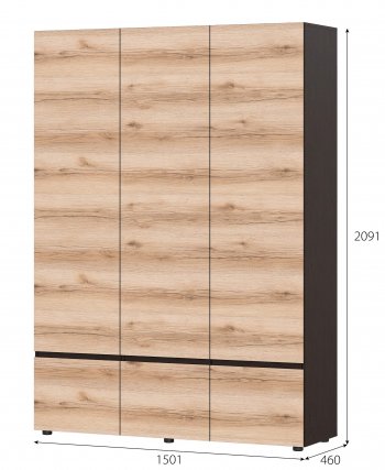 Шкаф 3-х Берген в Татарске - mebel154.com